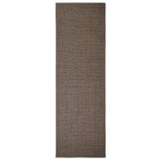 Vidaxl Preproga naravni sisal 80x250 cm rjava