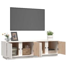 Vidaxl TV omarica bela 140x40x40 cm trdna borovina