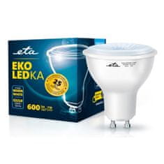 ETA LED žarnica GU10, 7 W, toplo bela, 2700 K, 600 lm, 5 kos