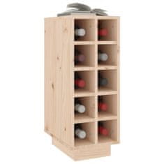 Vidaxl Stojalo za vino 23x34x61 cm trdna borovina