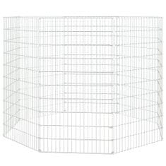 Vidaxl Ograda za živali na prostem z 8 paneli 54x100 cm železo