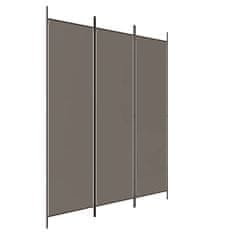 Vidaxl Paravan 3-delni antracit 150x200 cm blago