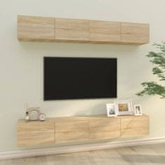 Vidaxl Stenske TV omarice 4 kosi sonoma hrast 100x30x30 cm