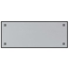 Vidaxl Stenska magnetna tabla črna 100x40 cm kaljeno steklo