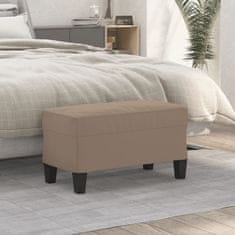 Vidaxl Klop taupe 70x35x41 cm tkanina iz mikrovlaken