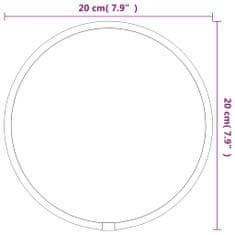 Vidaxl Stensko ogledalo zlate Ø 20 cm okroglo