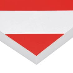 Vidaxl Stenska zaščita 6 kosov rdeča in bela 50x20x2 cm EVA pena
