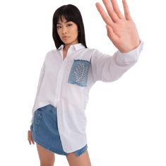 Factoryprice Ženska srajca oversize ROSELYN bela TO-KS-6006.04_399512 S