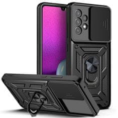 slomart hybrid armor camshield case samsung galaxy a23 5g oklepno ohišje s pokrovom za kamero črno