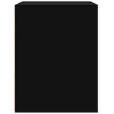 Vidaxl Stenska nočna omarica črna 50x36x47 cm