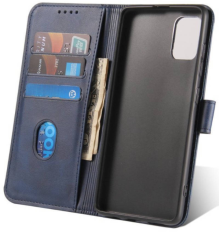 Onasi Wallet ovitek za Galaxy A33 5G A336, preklopni, usnjen, moder