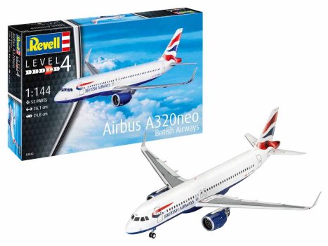  Revell Airbus A320neo British Airways maketa, letalo, 52/1