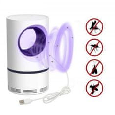 HOME & MARKER® UV svetilka proti komarjem, Lučka proti komarjem, Zaščita pred mrčesom (bela) | BUZZOFF