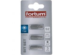 Fortum TORX konica, nastavljeno 3ks, T 30x25mm, S2