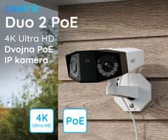 Reolink Duo 2 PoE IP kamera, žična, bela