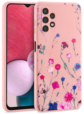 Onasi Liquid Pomlad ovitek za Galaxy A53, silikonski, roza