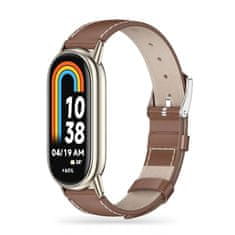 Tech-protect Leatherfit pašček za Xiaomi Smart Band 8 / 9, brown