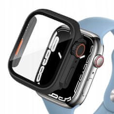 Tech-protect Defense 360 ovitek za Apple Watch 7/8/9 45mm, črna/oranžna