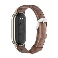 Tech-protect Leatherfit pašček za Xiaomi Smart Band 8 / 9, brown