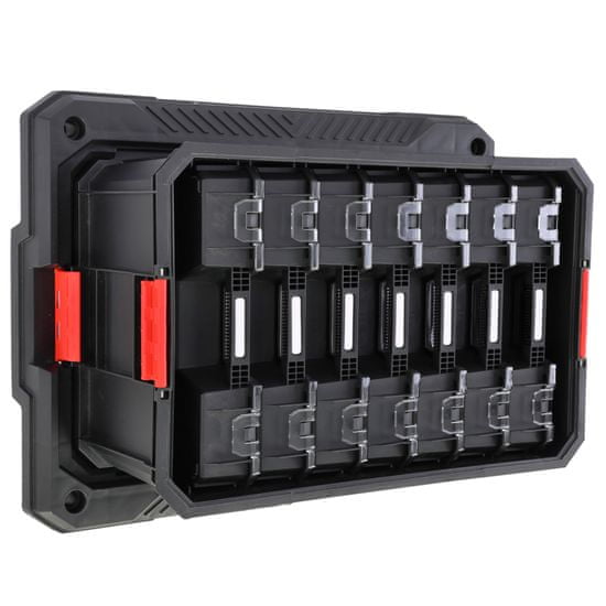 botle Set 9 v 1 stenska škatla s ploščadjo s 7 organizatorji, komplet za delavnico, modularna Basic Series