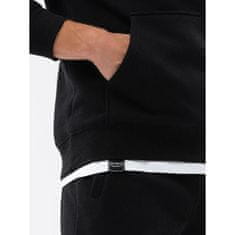 OMBRE Moška majica s kapuco in hlače V2 Z61 črna MDN122520 XL