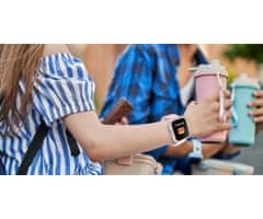 Forever iGO2 JW-150 pametna ura, 3,65 cm (1,44"), Bluetooth, Android+iOS, črna - odprta embalaža
