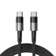 Tech-protect Ultraboost kabel USB-C / USB-C 60W 3A 2m, siva