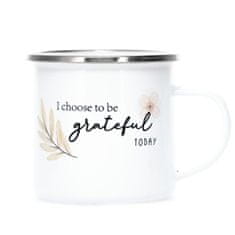 PixiINK Emajlirana skodelica - I choose to be grateful today