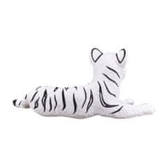 Mojo Mladiček belega bengalskega tigra leži