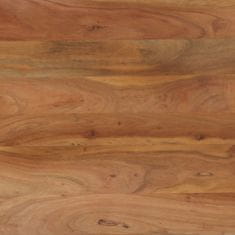 Vidaxl Jedilna miza iz trdnega akacijevega lesa in jekla 120x60x76 cm