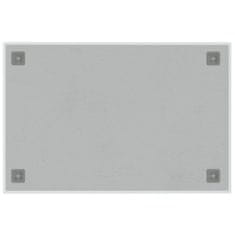 Vidaxl Stenska magnetna tabla bela 60x40 cm kaljeno steklo
