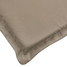 Greatstore Blazina za ležalnik taupe 180x60x3 cm oxford tkanina