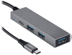SBS USB hub, 3x USB-A, USB-C, siv (ECITHUBTC34USBIN)