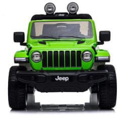 BabyCAR 12V Jeep WRANGLER RUBICON zelen- otroški električni avto