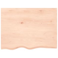 Vidaxl Mizna plošča 80x60x2 cm neobdelana trdna hrastovina
