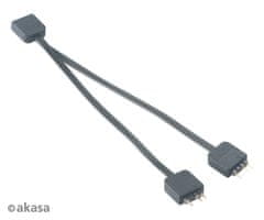 Akasa - aRGB LED razdelilnik, 3-pinski 2 kosa