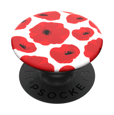 PopSockets PopTop Gen.2, Scandi Poppies, rdeči maki, zamenljiv vrh