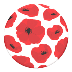 PopSockets PopTop Gen.2, Scandi Poppies, rdeči maki, zamenljiv vrh