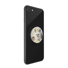 PopSockets PopTop Gen.2, Purr-fect Flower, mačica v marjeticah, zamenljiv vrh