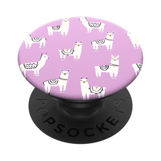 PopSockets PopTop Gen.2, Lotsa Llama, lame na rožnatem ozadju, zamenljiv vrh