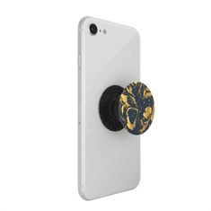 PopSockets PopTop Gen.2, Gilded Swirl, zlata spirala na črni podlagi, zamenljiv vrh