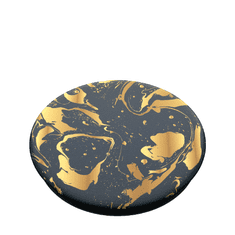 PopSockets PopTop Gen.2, Gilded Swirl, zlata spirala na črni podlagi, zamenljiv vrh