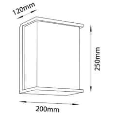 LUMILED Vrtna svetilka 2x E27 fasadna stenska svetilka LEVIS