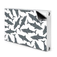 tulup.si Dekoracija za radiatorje Tipografija morskega psa 90x60 cm