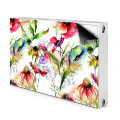 tulup.si Pokrov za radiator PVC Barvne rože 90x60 cm