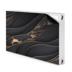 tulup.si Pokrov za radiator PVC Sivi valovi 90x60 cm