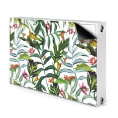 tulup.si Pokrov za radiator PVC Tropska flora 90x60 cm