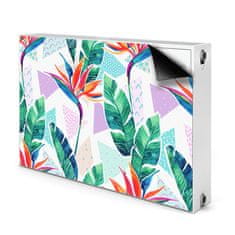 tulup.si Pokrov za radiator PVC Tropska flora 90x60 cm