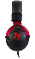 Arozzi gaming slušalke ARIA Black-Red/ slušalke/ 2x 3,5" jack/ redukcija na 1x 3,5" jack/ odstranljiv mikrofon