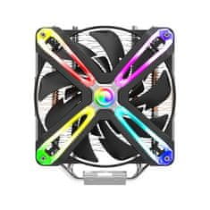 Zalman Zalmanov procesorski hladilnik CNPS17X / 140 mm ventilator RGB / toplotna cev / PWM / višina 160 mm / za AMD in Intel